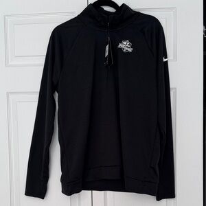 XL Nike Black Half-Zip Performance Pullover with providence college emblem nwt